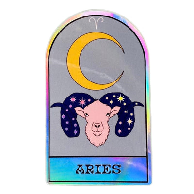 Aries Holographic Sticker