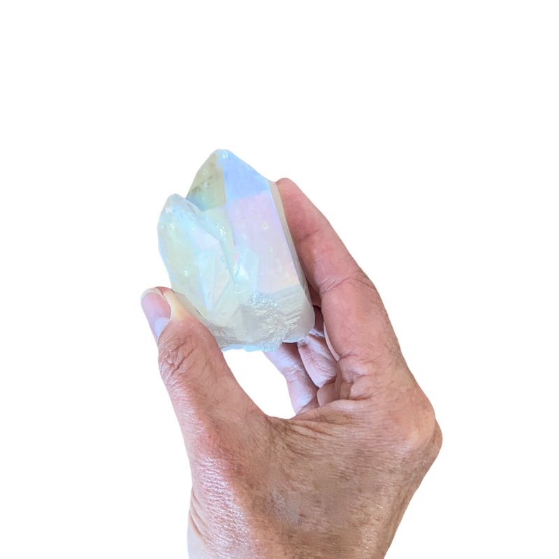 Angel Aura Quartz Crystal Cluster