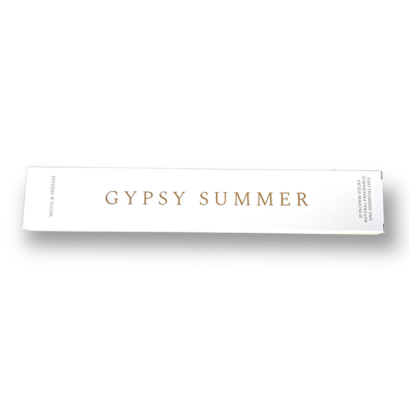Gypsy summer incense for relaxing with scents of sweet cream, pineapple, white coconut & citrus essential oils. 