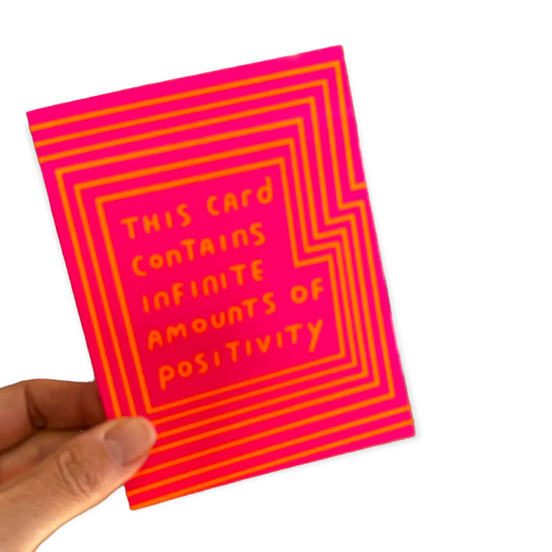 Infinite Positivity Greeting Card