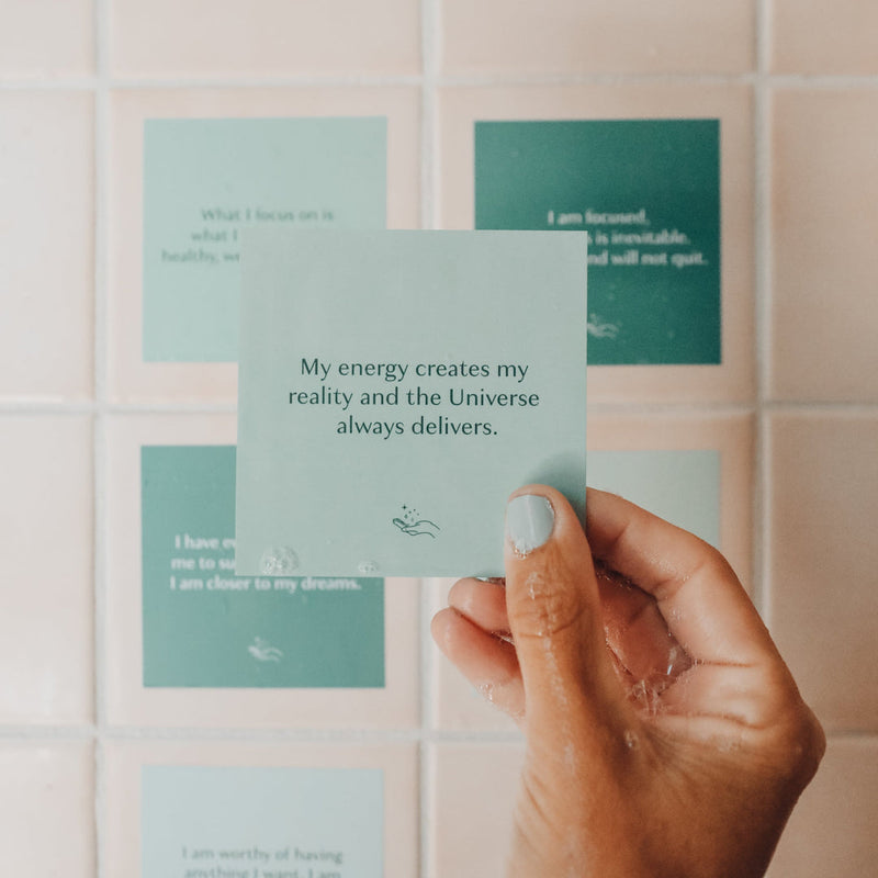 Shower Affirmation Cards