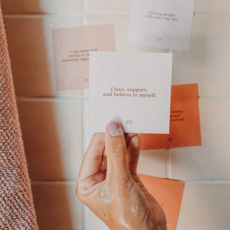 Shower Affirmation Cards