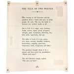 One of our favorite tales made into a simple yet impressive piece of wall art, The Tale of Two Wolves can now be proudly displayed in your home.