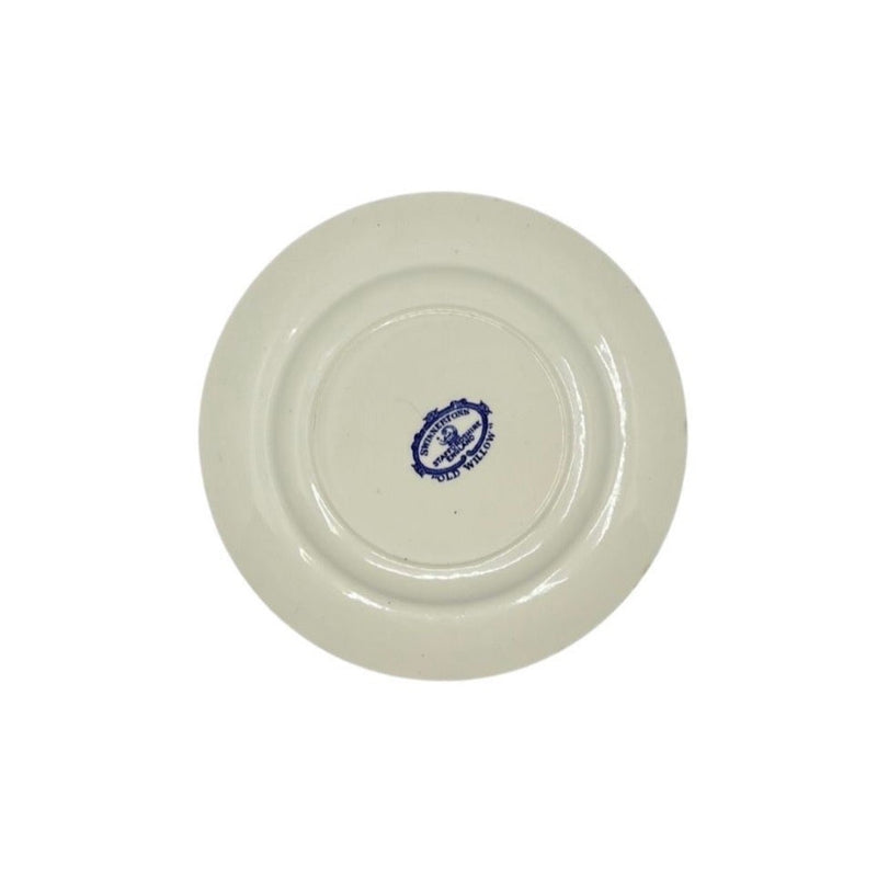 Antique vintage blue plates have been given new life with hand-painted evil eyes. Just the thing we need that we didn&