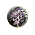 Fascinating raw to point amethyst show the natural formation of this calming crystal.  "inner serenity"  Amethyst inspires a peaceful state of being with soothing energy that relaxes and calms your body and mind. It can increase focus by balancing intuition with logic. It connects you to your consciousness and deepest inner wisdom. Develops a greater trust in your psychic abilities heightening your connection to the divine. Amethyst is a stone of positive transformation releasing negative emotions.