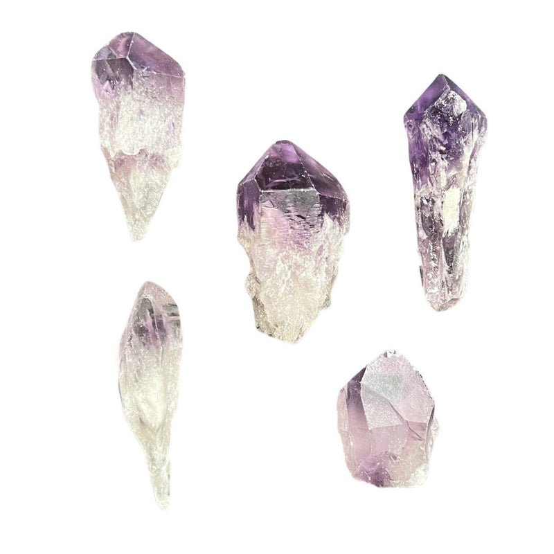 Amethyst is a violet and transparent terminated crystal found in clusters and geodes. Amethyst inspires a peaceful state of being with soothing energy that relaxes and calms your body and mind. 