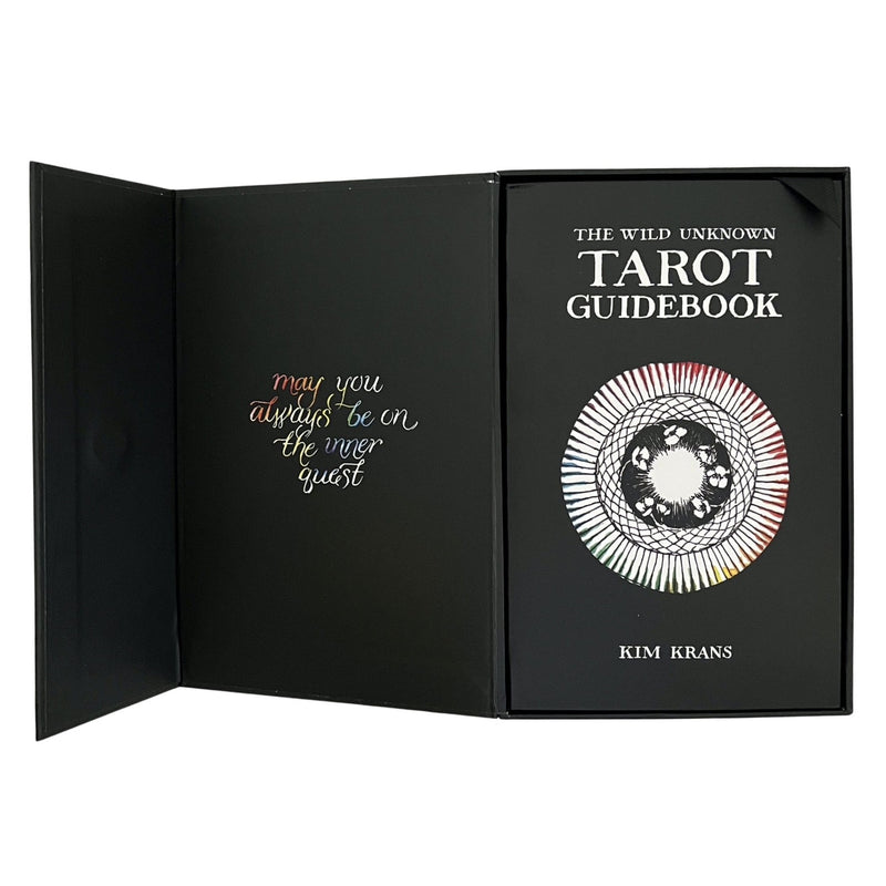 The Wild Unknown Tarot Deck & Guidebook by Kim Krans features 78 intricate cards filled with magic and mystery.