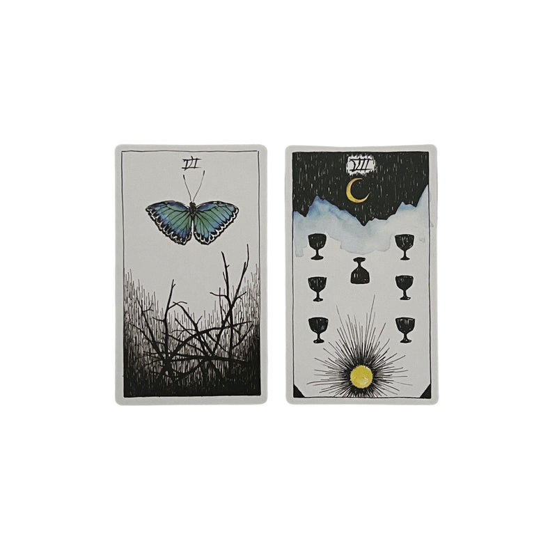 The Wild Unknown Tarot Deck & Guidebook by Kim Krans features 78 intricate cards filled with magic and mystery.