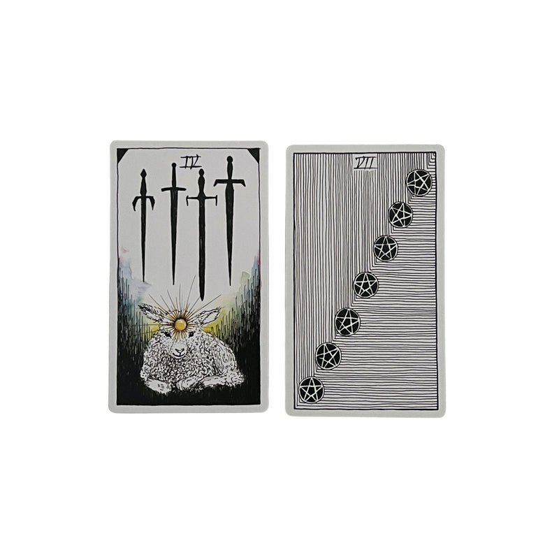 The Wild Unknown Tarot Deck & Guidebook by Kim Krans features 78 intricate cards filled with magic and mystery.