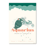 Aquarius Zodiac Poster - Confía Collective