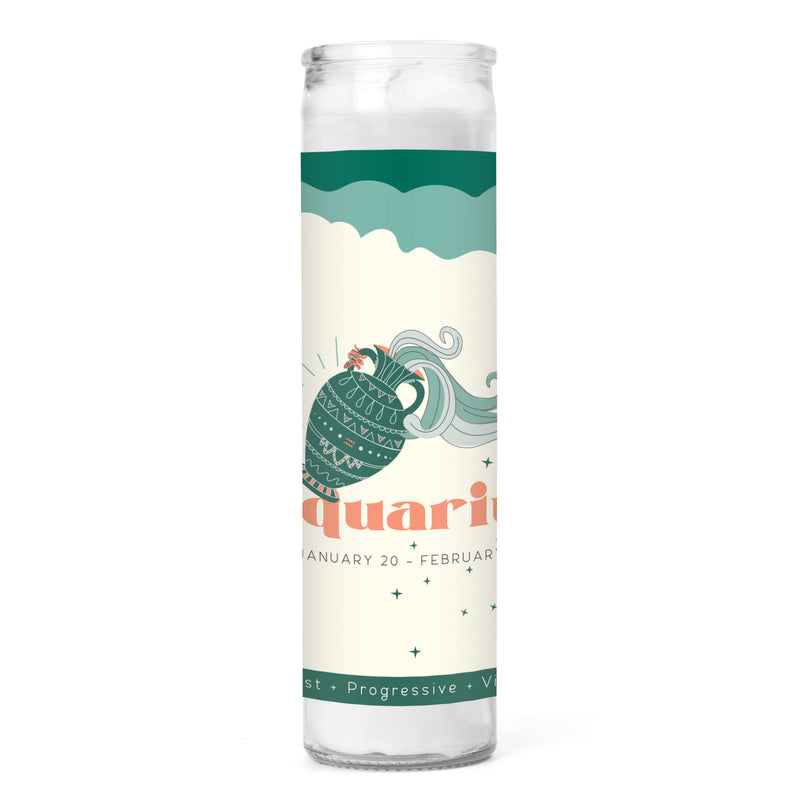 Aquarius Prayer Candle