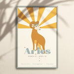 Aries Zodiac Poster - Confía Collective