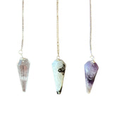 Assorted Crystal Point Pendulums - Confía Collective