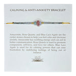 Calming + Anti - Anxiety Gemstone Adjustable Bracelet - Confía Collective