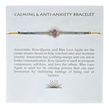 Calming + Anti - Anxiety Gemstone Adjustable Bracelet - Confía Collective