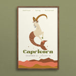 Capricorn Zodiac Poster - Confía Collective