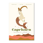 Capricorn Zodiac Poster - Confía Collective