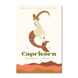 Capricorn Zodiac Poster - Confía Collective