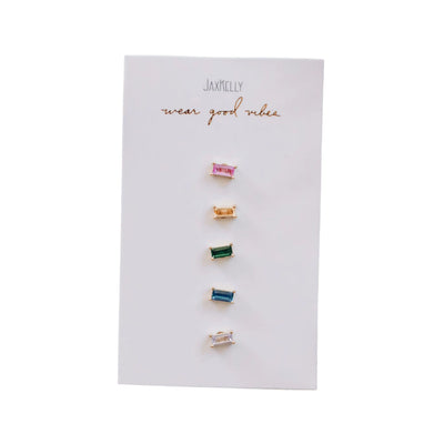 Baguette Rainbow Earring