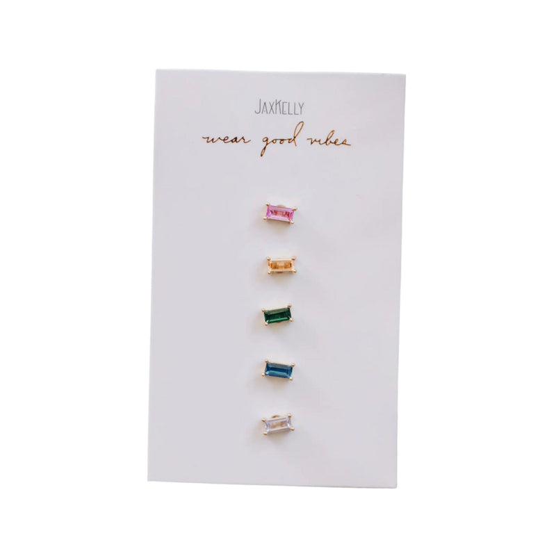 Baguette Rainbow Earring