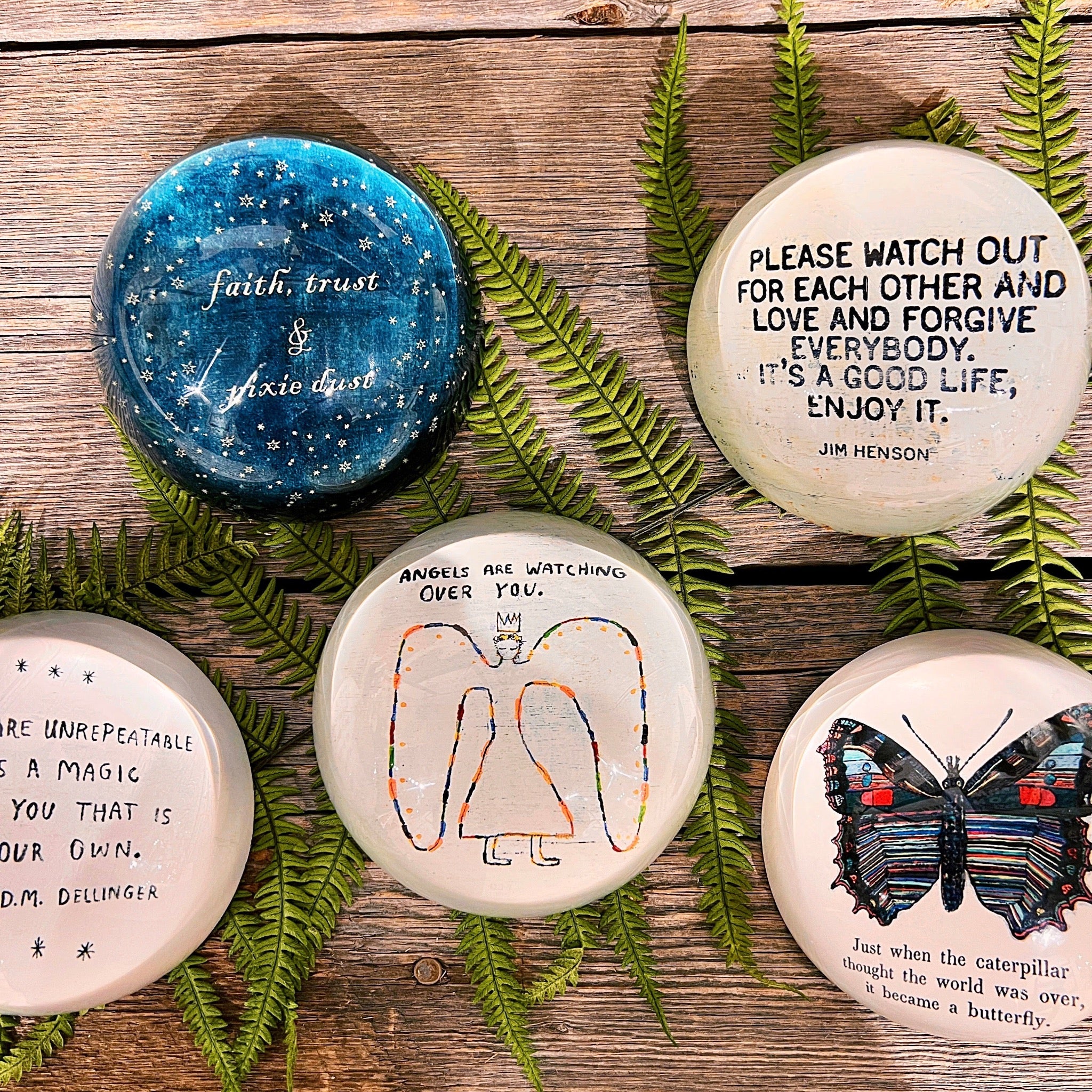 "Faith, Trust, & Pixie Dust" Paperweight - Confía Collective