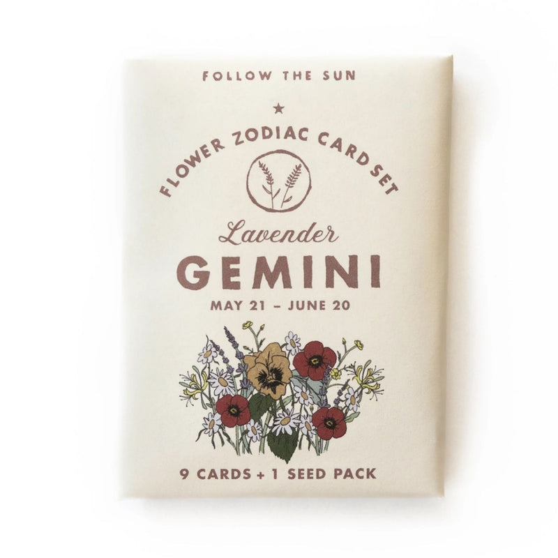 Flower Zodiac Sticker Card Set