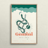 Gemini Zodiac Poster - Confía Collective