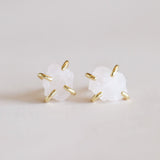Gemstone Crystal Stud Prong Earrings - Confía Collective