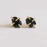 Gemstone Crystal Stud Prong Earrings - Confía Collective