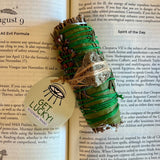 Get Lucky Rosemary Smudging Wand with Pyrite Crystal - Confía Collective