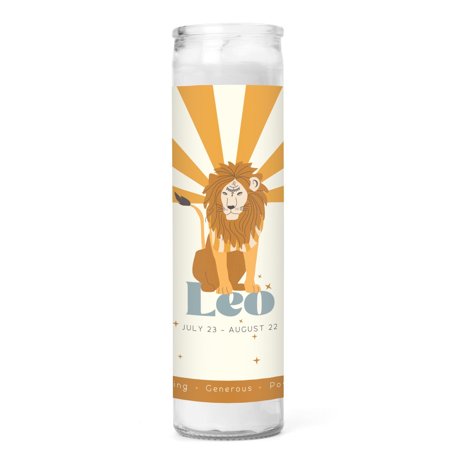 Leo Prayer Candle - Confía Collective