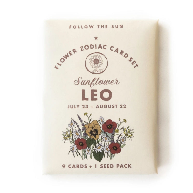 Flower Zodiac Sticker Card Set