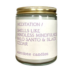 Meditation Candle - Confía Collective
