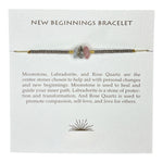 New Beginnings Gemstone Adjustable Bracelet - Confía Collective