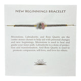 New Beginnings Gemstone Adjustable Bracelet - Confía Collective