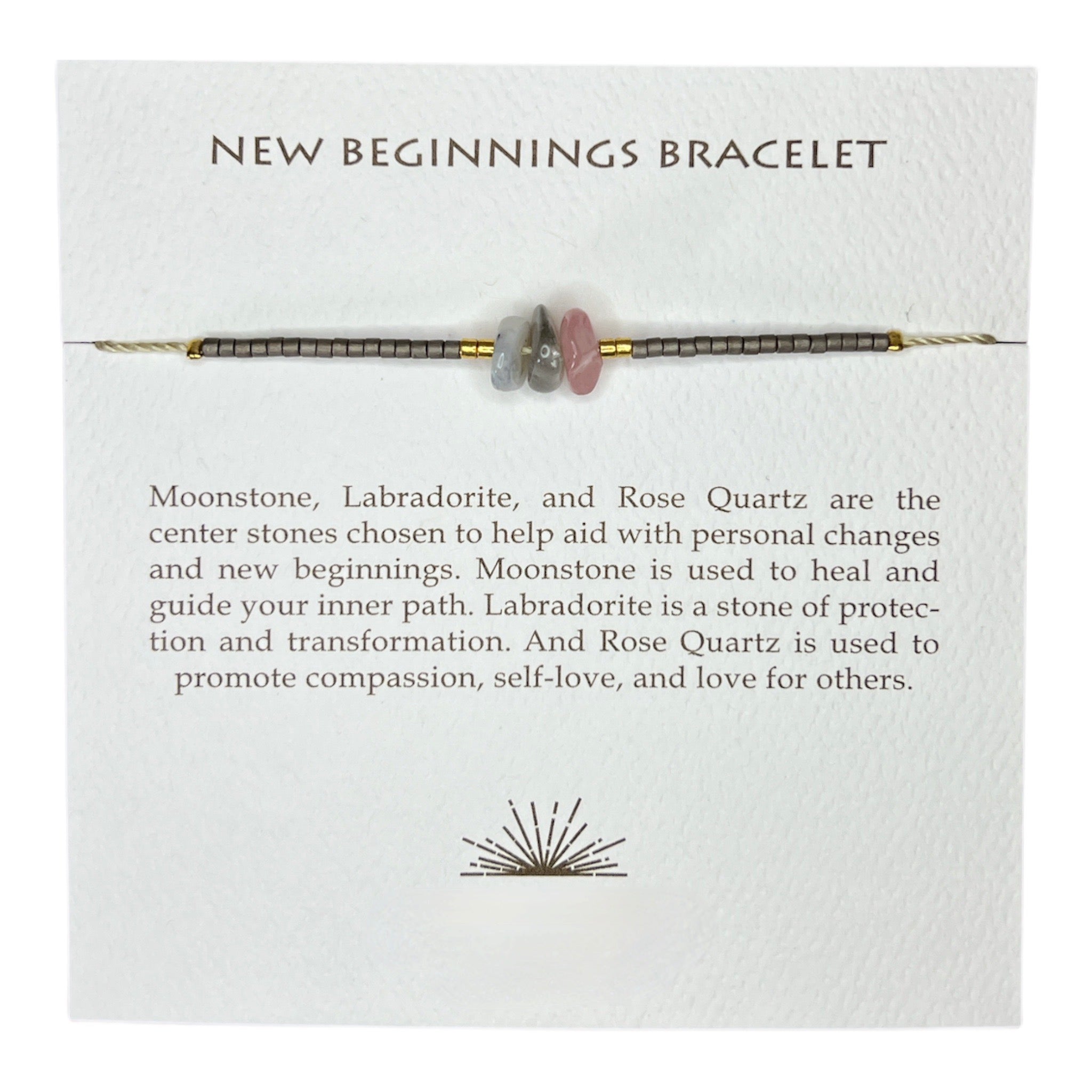 New Beginnings Gemstone Adjustable Bracelet - Confía Collective