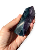 Polished Rainbow Fluorite Crystal Tower - Confía Collective