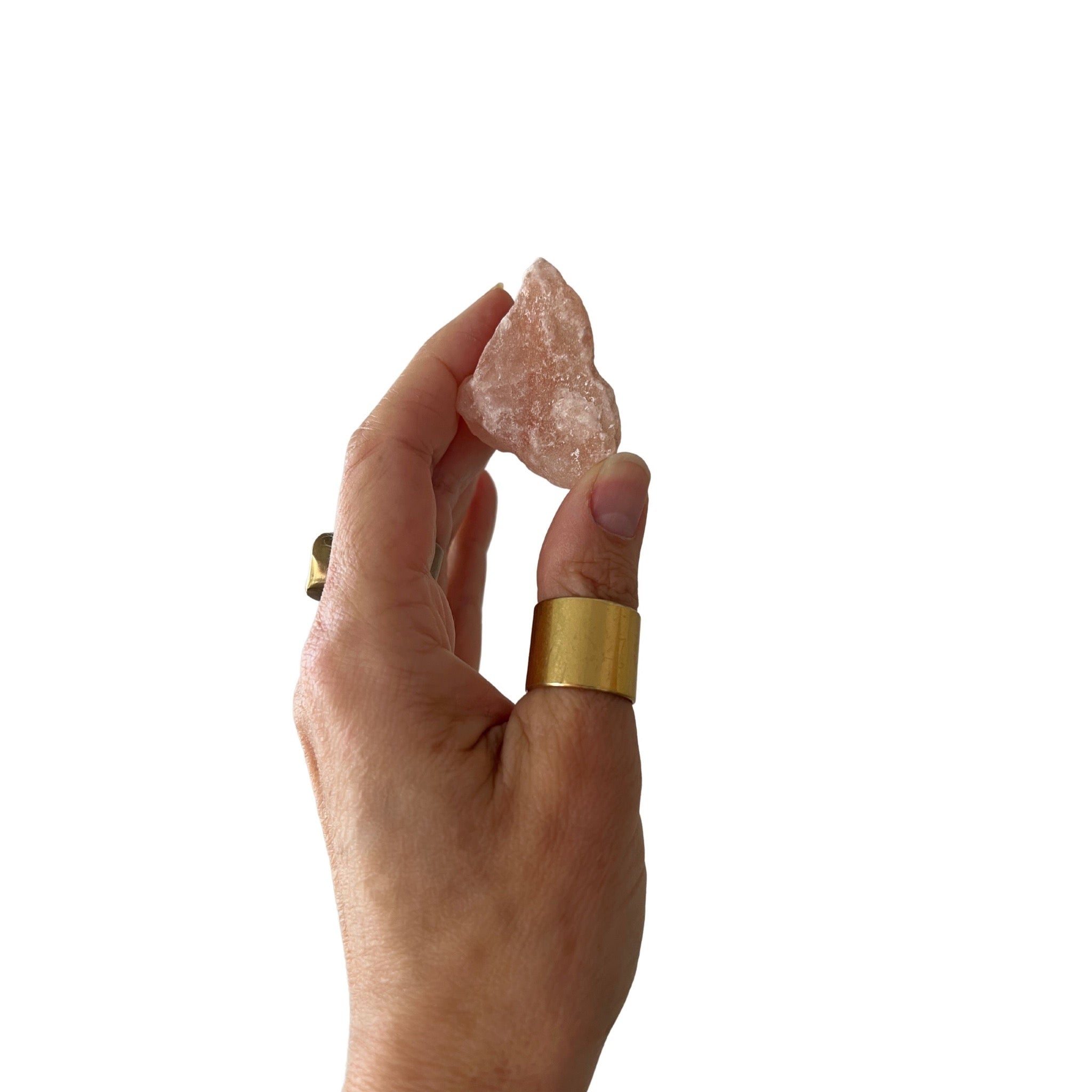 Raw Rose Quartz Crystal Piece - Confía Collective