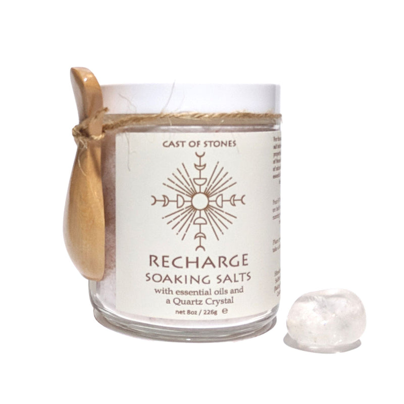 Recharge Bath Soaking Salts with Clear Crystal