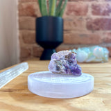 Round Selenite Charge Plate - Confía Collective