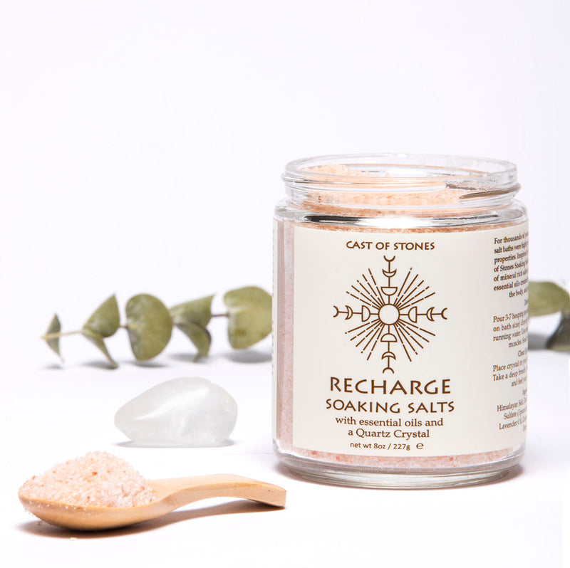 Recharge Bath Soaking Salts with Clear Crystal
