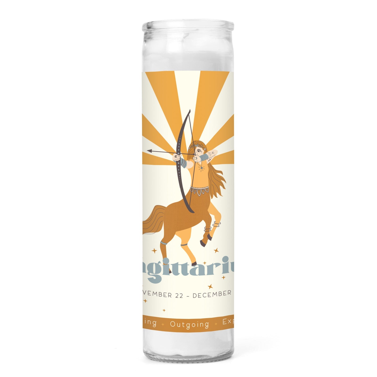 Sagittarius Prayer Candle - Confía Collective