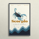 Scorpio Zodiac Poster - Confía Collective