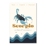 Scorpio Zodiac Poster - Confía Collective