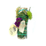 Smudging Sage Wand with Clear Quartz - Confía Collective