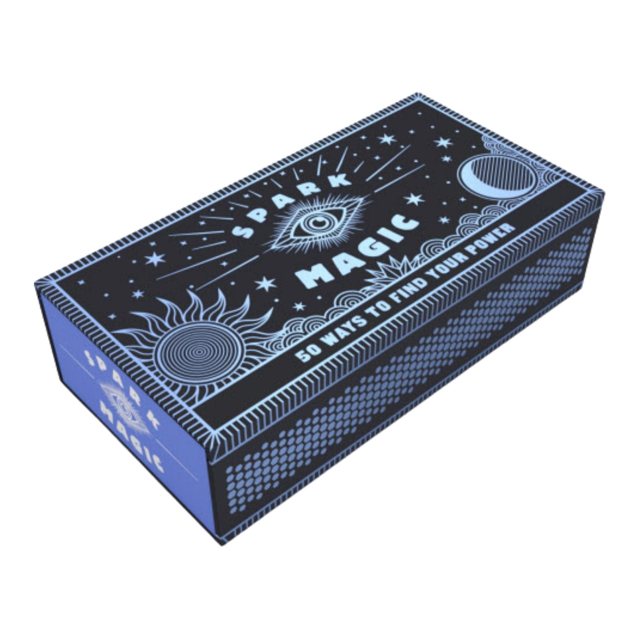 Spark Magic in a box is full of prompts that are derived from magic and spiritual practices that are approachable, and focused on accessing and growing personal power. 