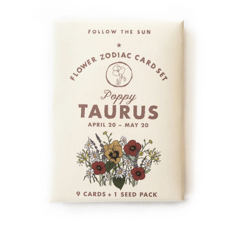 Flower Zodiac Sticker Card Set