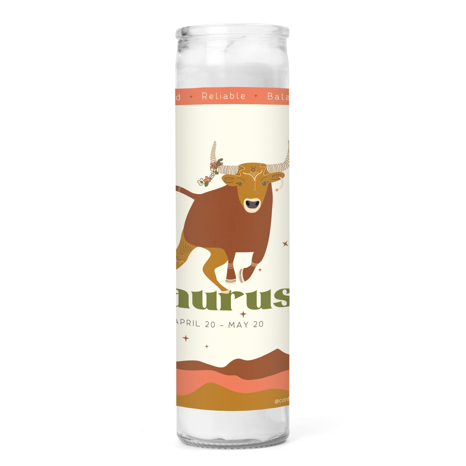 Taurus Prayer Candle - Confía Collective