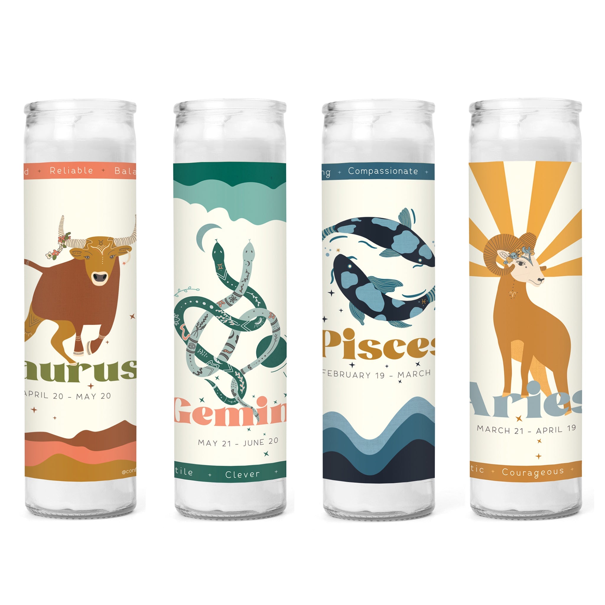 Taurus Prayer Candle - Confía Collective