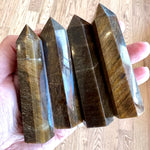 Tiger's Eye Polished Crystal Tower - Confía Collective